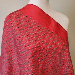 Vintage GLENEATON FASHION Classic Paisley Hand Rolled Scarf Antinque/Vintage